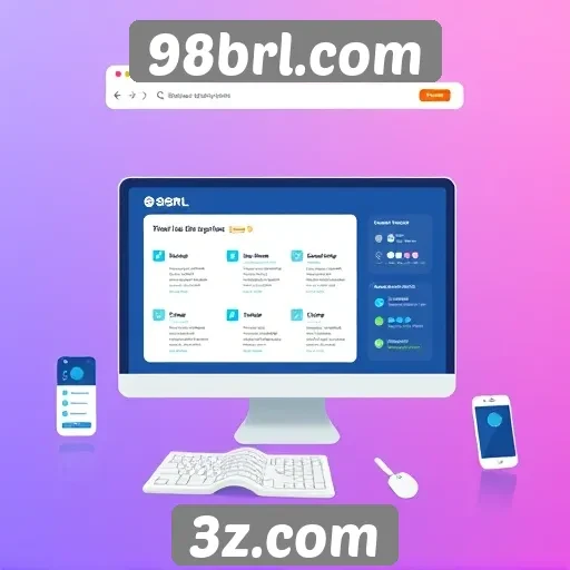 Interface do usuário do 98brl e sua navegabilidade