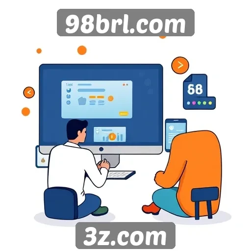 Experiência do usuário no site 98brl.com